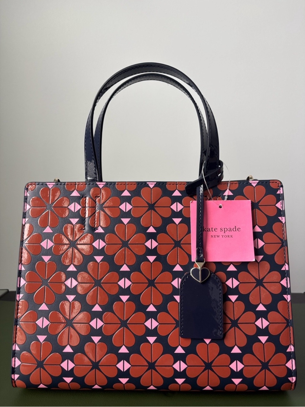 kate spade Sam Floral Spade Crossbody Bag in Patent Leather